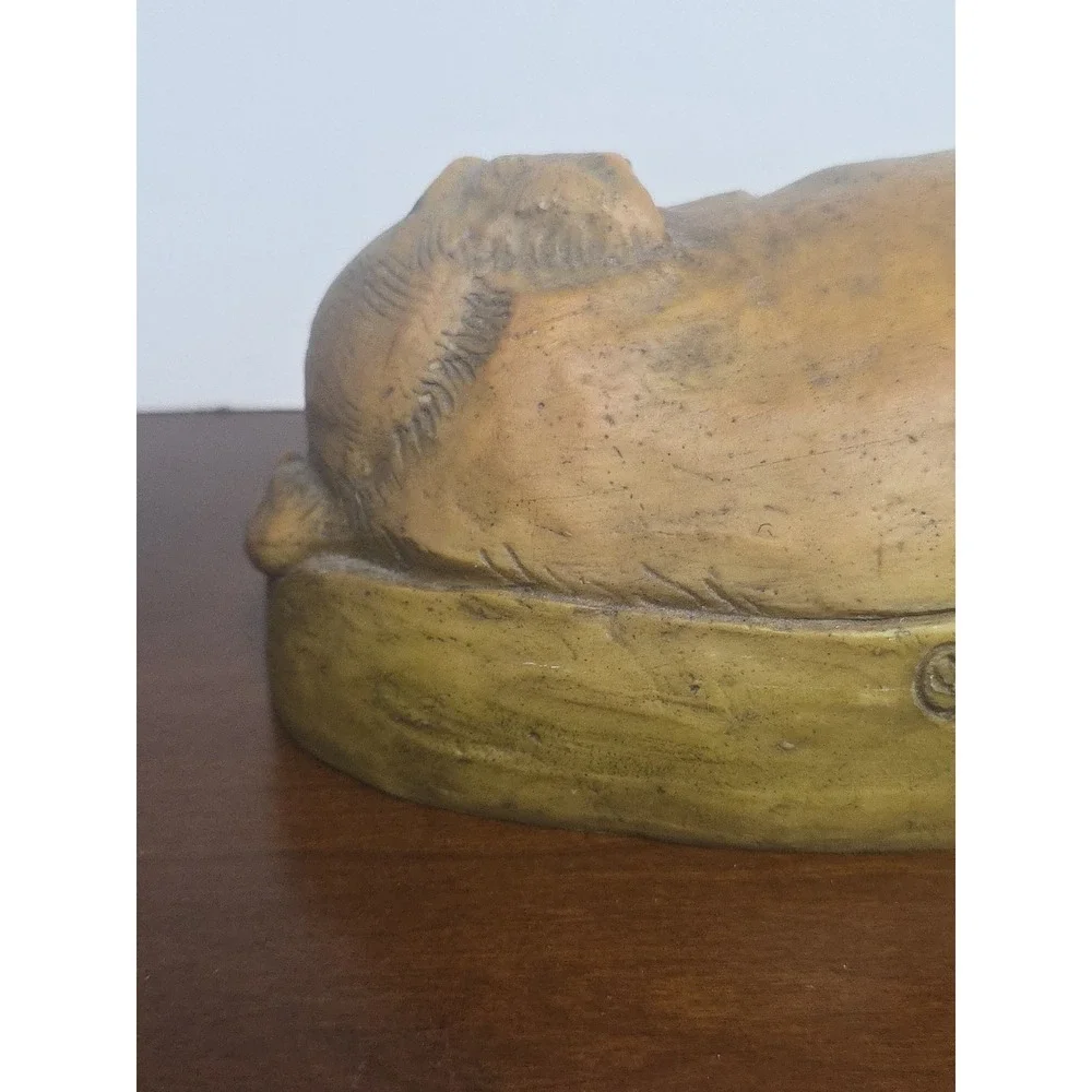 Sleeping Labrador Retriever Dog Baseball Statue 2000‎ Telle M. Stein 8.5